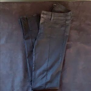 J Brand “Vera Coat Steal” Coated black sz25 jeans